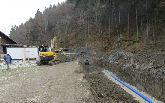 The water supply system continues to be under construction in the municipality of Kamnik